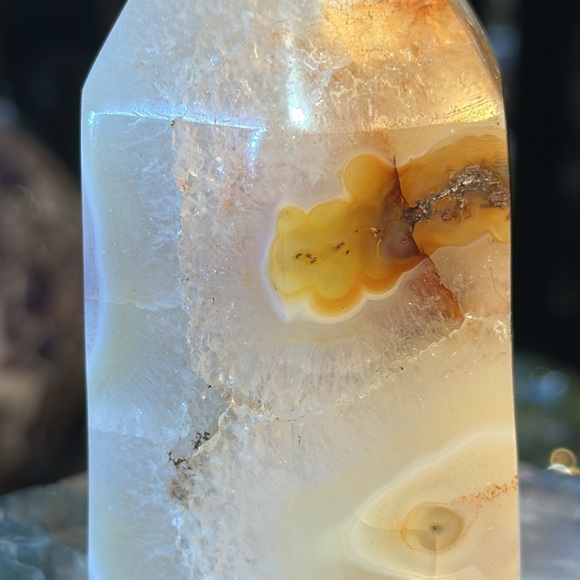 Carnelian Crystal Tower With Druzy! - Picture 9 of 13
